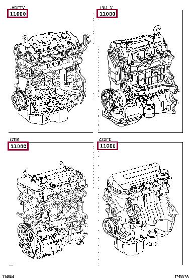 1900037240 Toyota Block assy-cylinder