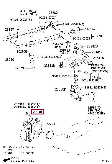2203031010 Toyota Throttle damper