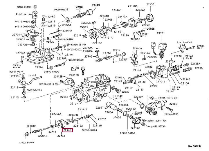 2274554010 Toyota Fuel regulator