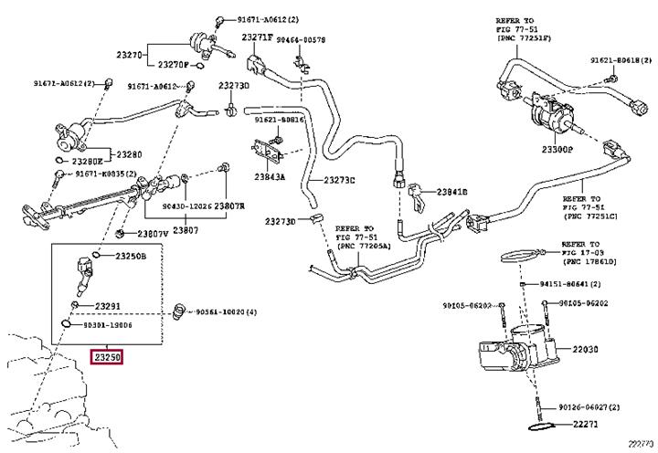 2320909055 Toyota Injector fuel