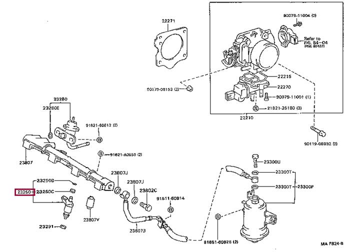 2320916160 Toyota Injector fuel