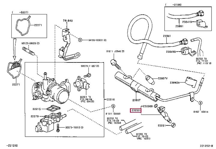 Toyota 23209-21020 Injector fuel 2320921020 2320921020 Toyota Injector fuel