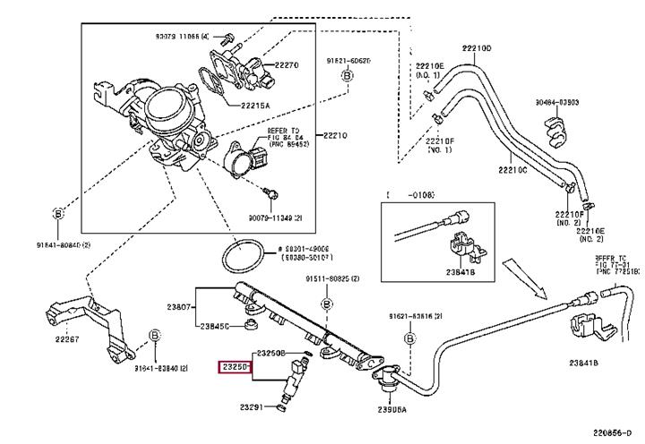 2320929015 Toyota Injector fuel