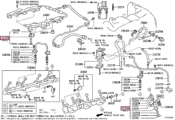 2320931070 Toyota Injector fuel