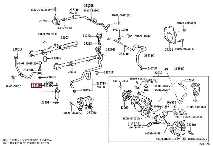 2320950040 Toyota Injector fuel