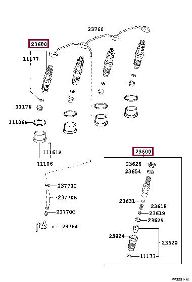 2360069165 Toyota Injector fuel
