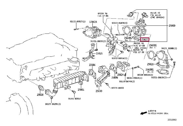 2562730060 Toyota Exhaust Gas Recirculation Valve Gasket