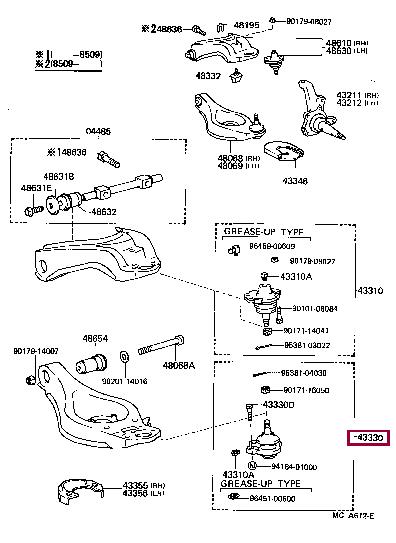 4333039155 Toyota Ball joint