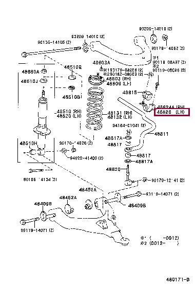 Toyota 48829-35120 Stabilizer bracket 4882935120 4882935120 Toyota Stabilizer bracket