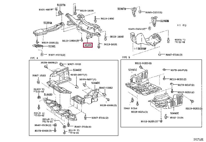 Toyota 51201-20352 Stretcher 5120120352 5120120352 Toyota Stretcher