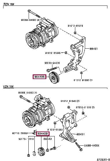 8844035060 Toyota Idler Pulley