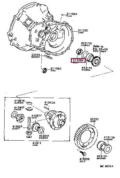 O-ring Toyota 90311-34016