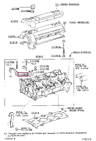 1112230020 Toyota Valve guide
