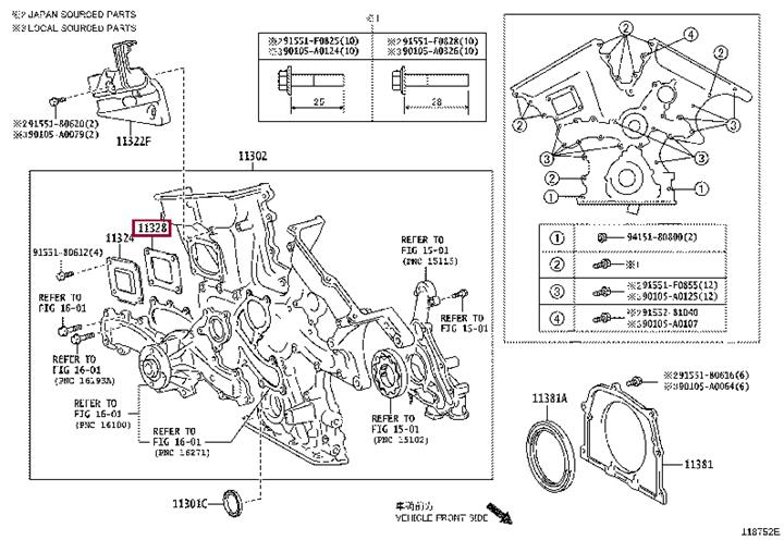 1132831030 Toyota Gasket