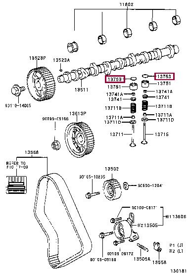 Toyota 13753-54210 Shim-valve 1375354210