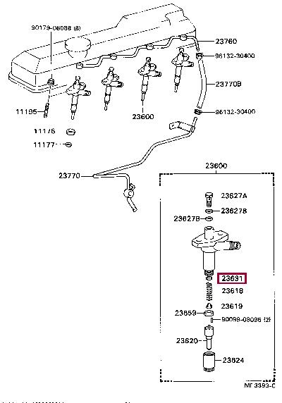 2363258019 Toyota Differential washer support