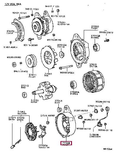 Toyota 27370-54450 Auto part 2737054450