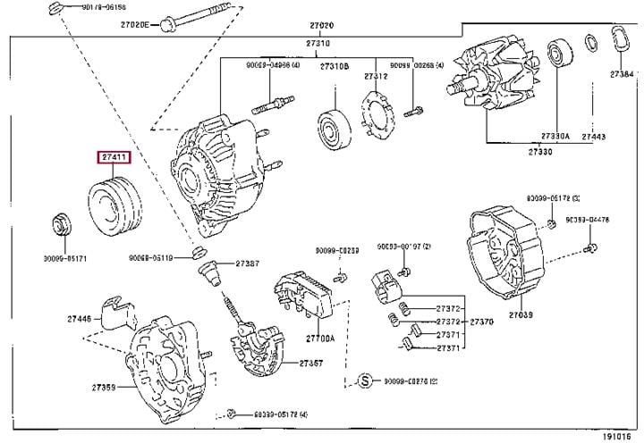 2741167060 Toyota PULLEY
