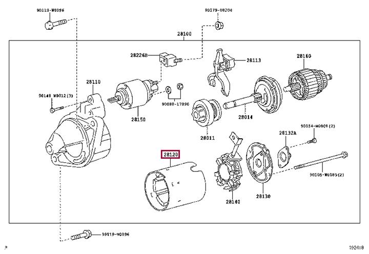 281200D130 Toyota Yoke assy-starter