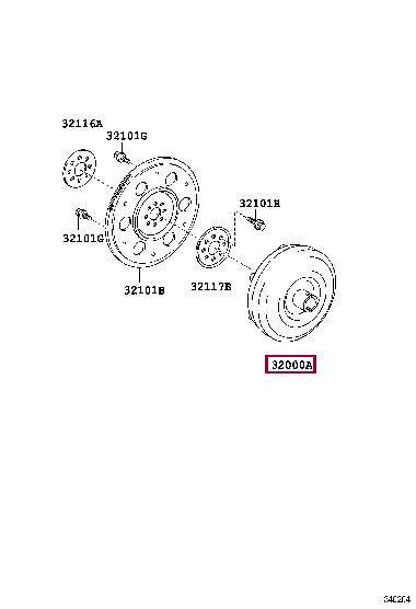 3200012400 Toyota Hydraulic unit