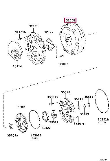 3200060310 Toyota Torque converter