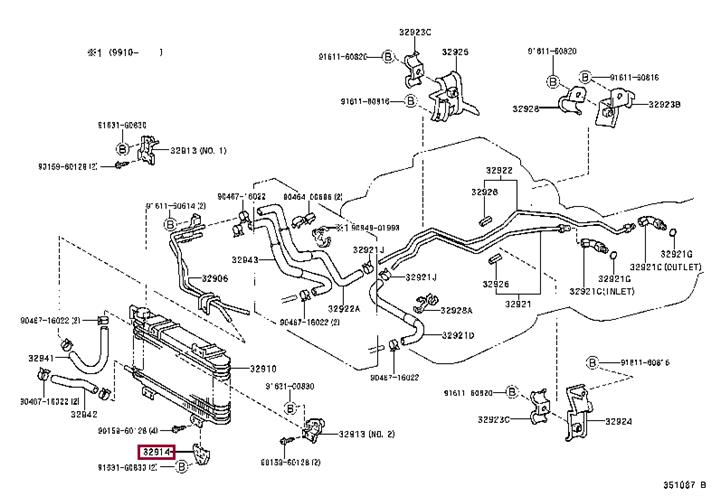 3291460060 Toyota Holder, dryer