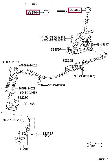Toyota 33504-05091-C0 SCHALTHEBELKNOPF 3350405091C0 3350405091C0 Toyota SCHALTHEBELKNOPF