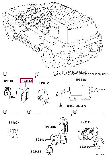 Toyota 89341-33160-C0 Parking sensor 8934133160C0