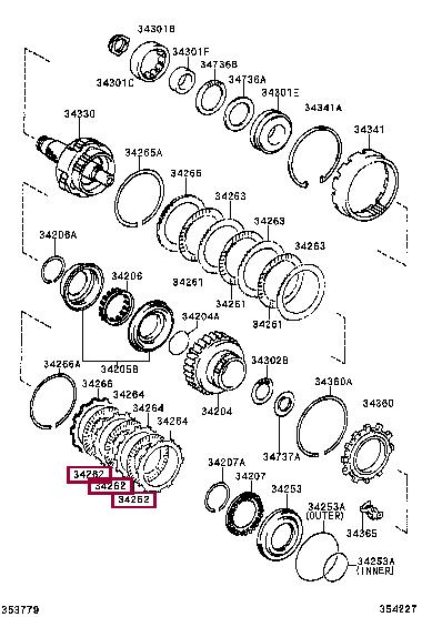 3426233010 Toyota Friction disc