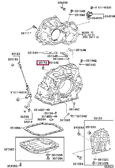 3517932010 Toyota Profiled gasket