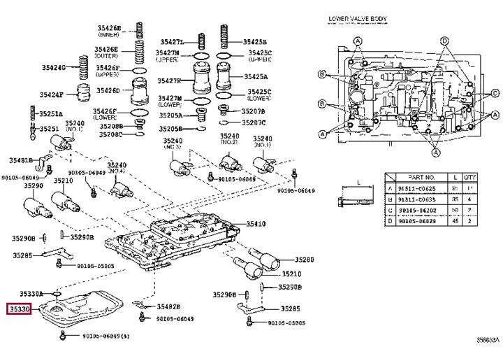 3533022040 Toyota Automatic transmission filter