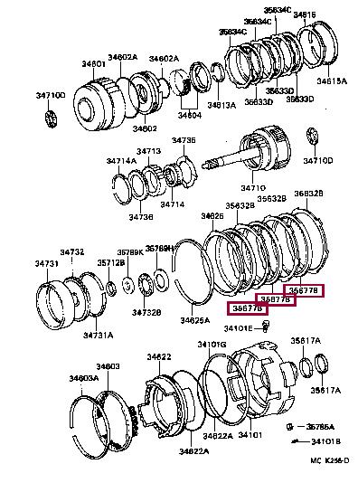 3563360060 Toyota Friction disc