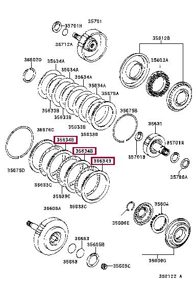 3564721010 Toyota Friction disc