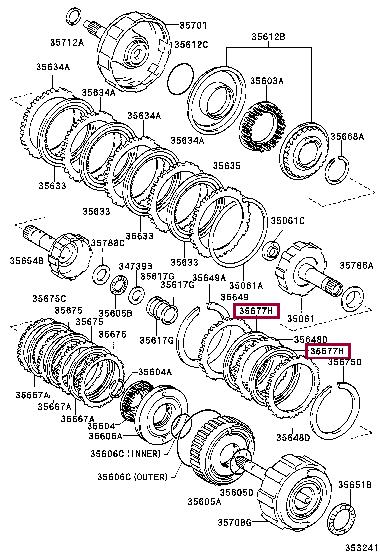 3567752050 Toyota Friction disc