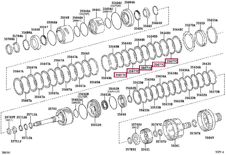 3567760010 Toyota Friction disc