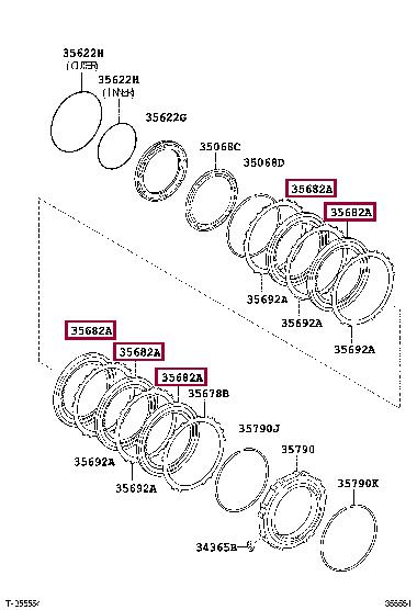 3568233020 Toyota Friction disc