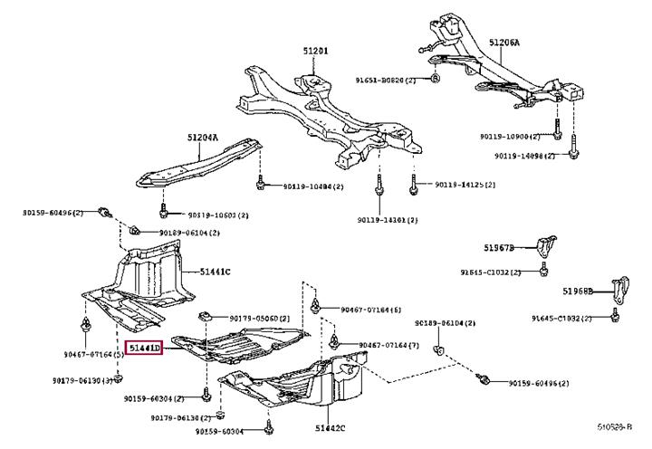 5140520060 Toyota Engine protection