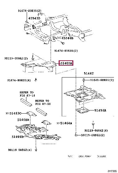5140560250 Toyota Engine protection