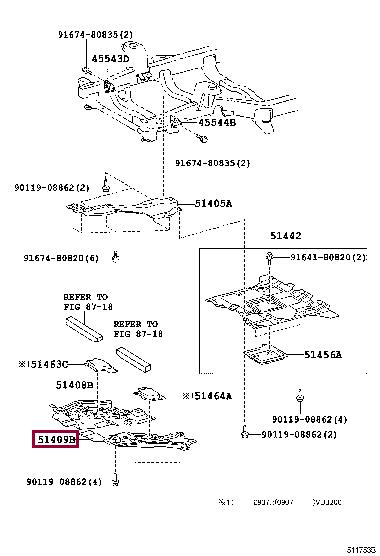 5140960100 Toyota Engine protection