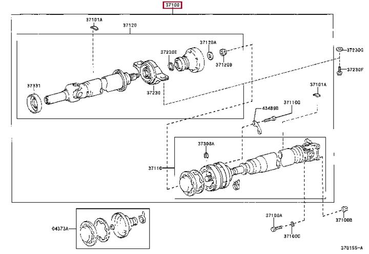 3710042060 Toyota Propeller shaft