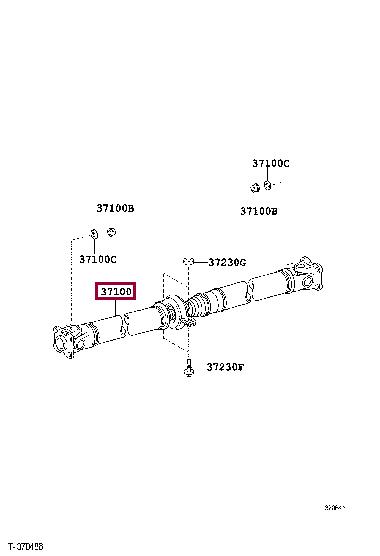 3710052110 Toyota Propeller shaft