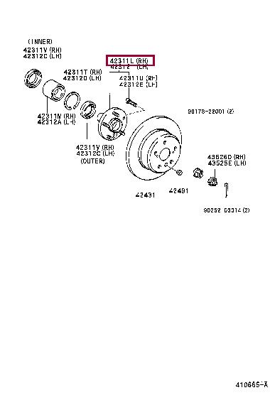 Toyota 42301-32060 Auto part 4230132060 4230132060 Toyota Auto part