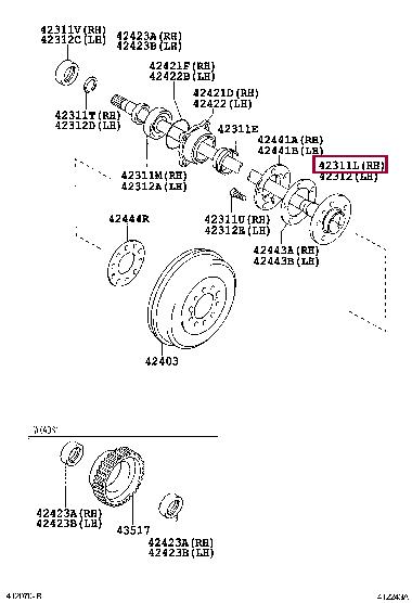 423110K090 Toyota Semi