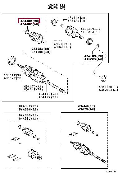 423450K040 Toyota Clamp