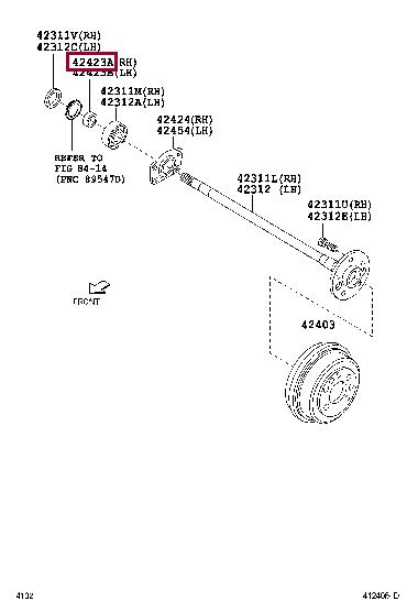 Toyota 42423-87401 Auto part 4242387401 4242387401 Toyota Auto part