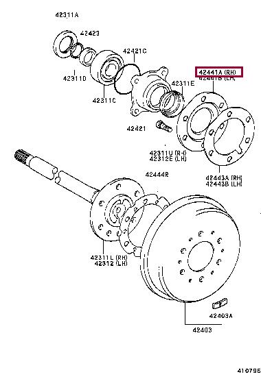 4244160020 Toyota Label