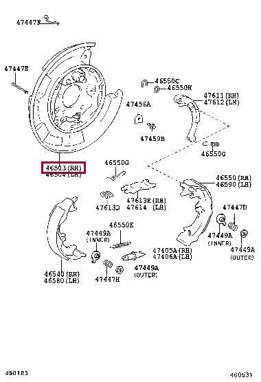 Buy Toyota 46503-48020 at a low price in United Arab Emirates!
