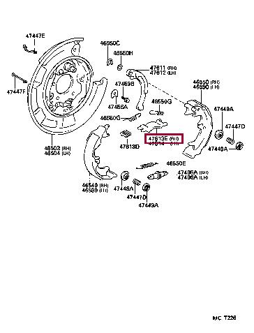 Buy Toyota 47613-20040 at a low price in United Arab Emirates!