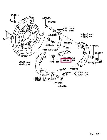Buy Toyota 47614-20010 at a low price in United Arab Emirates!