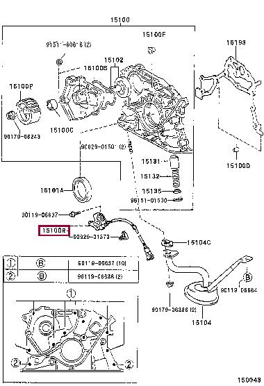 Toyota 90919-05017 Crankshaft position sensor 9091905017